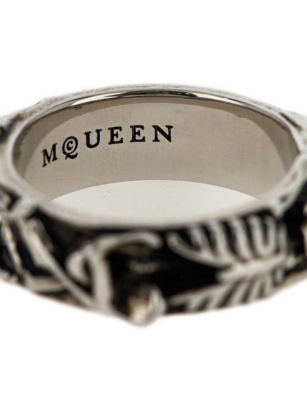 The Best Shops ALEXANDER MCQUEEN: Anillos - Anillo - Plata