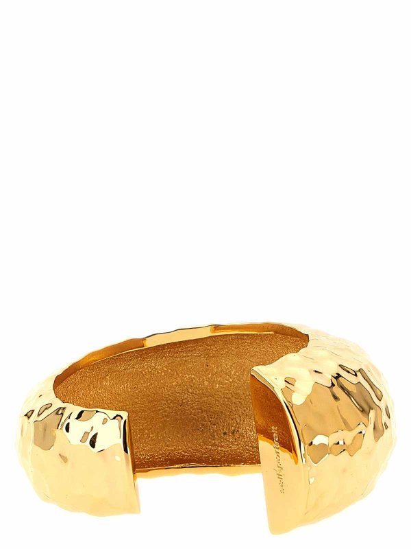 Self Portrait: Bracelets & Bangles online - Hammered Gold Cuff Bracelet