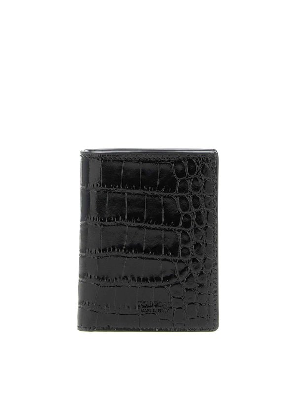 TOM FORD: wallets & purses - Cardholder Print Crocodile