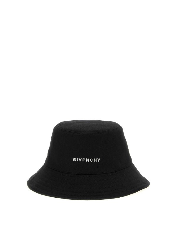 GIVENCHY: hats & caps - Logo Embroidery Bucket Hat