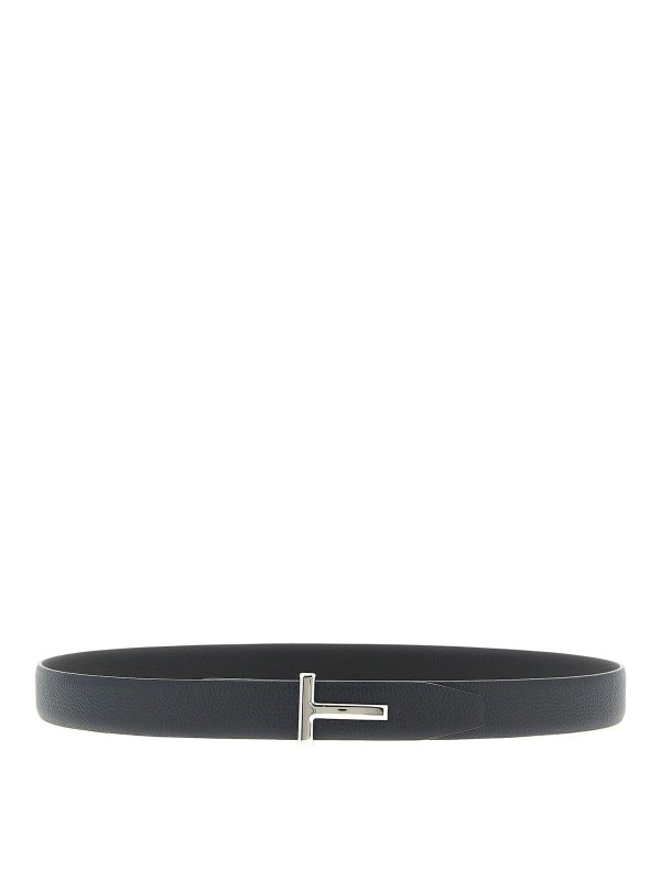 TOM FORD: belts - Hammered Reversible Belt
