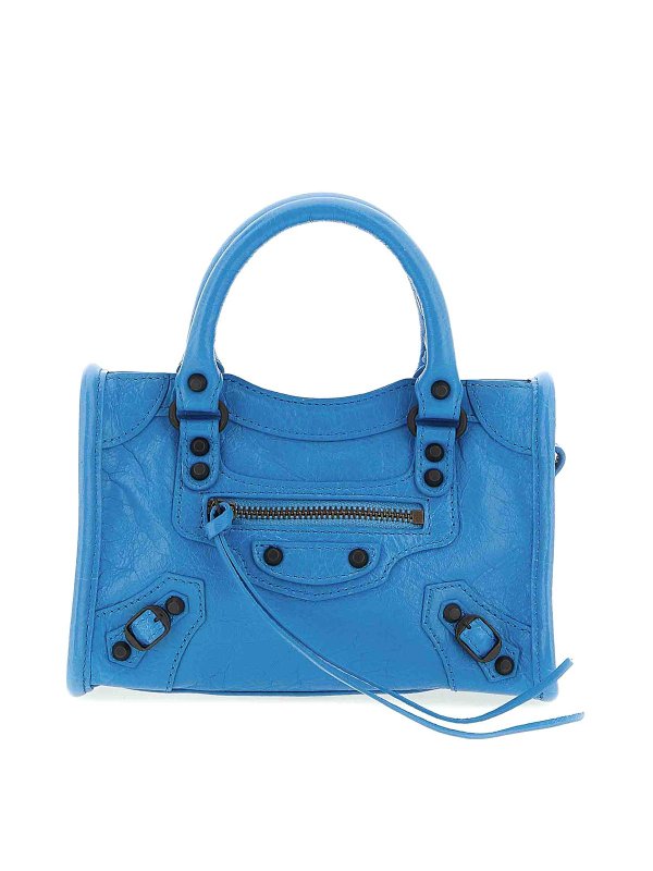 BALENCIAGA: Handtaschen - Shopper - Hellblau