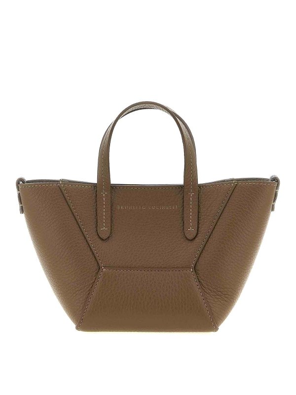 BRUNELLO CUCINELLI: Handtaschen - Shopper - Braun