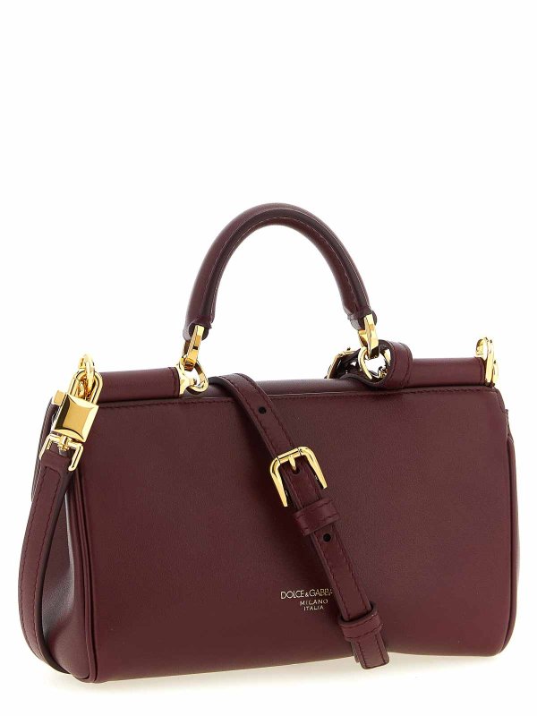 DOLCE & GABBANA: Handtaschen online - Shopper - Dunkelrot