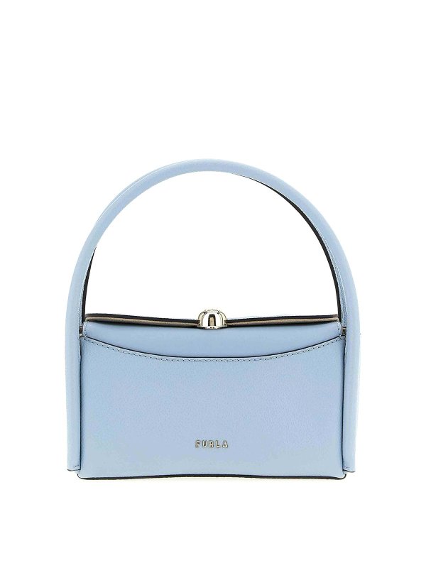 FURLA: Handtaschen - Shopper - Hellblau