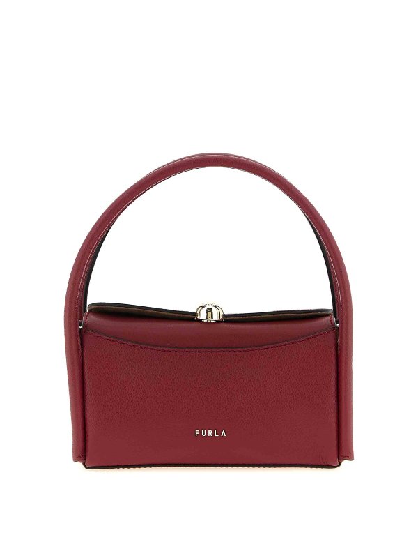 FURLA: Handtaschen - Shopper - Dunkelrot