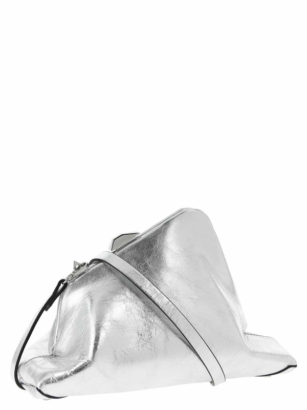 The Attico: Clutch online - Pochette - Argent