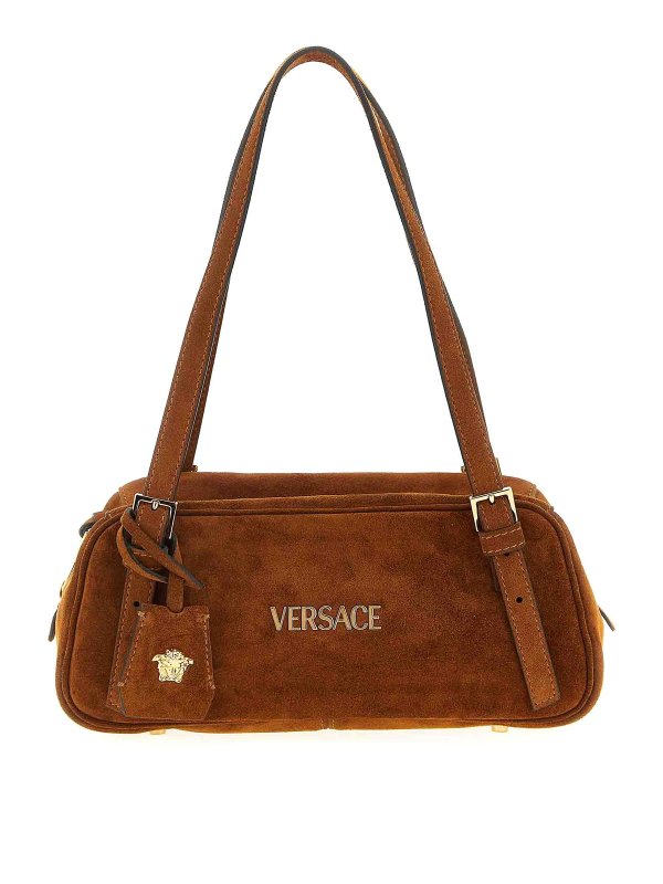 VERSACE: borse a spalla - Borsa a tracolla con etichetta