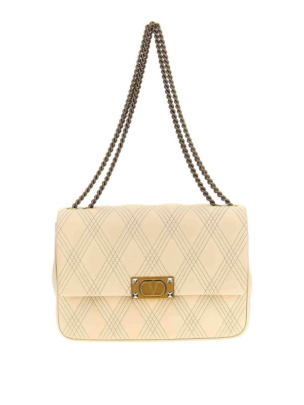 VALENTINO GARAVANI: ショルダーバッグ - ショルダーバッグ - 白