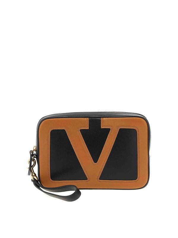 VALENTINO GARAVANI: クラッチバッグ - クラッチバッグ - マルチカラー