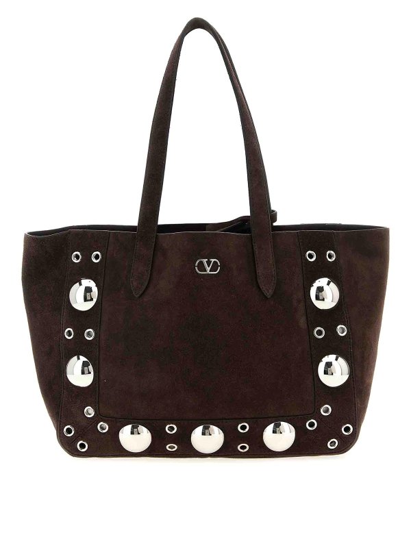 VALENTINO GARAVANI: Handtaschen - Shopper - Braun