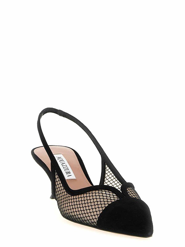 Aquazzura: sandals online - Gia Mesh Slingback