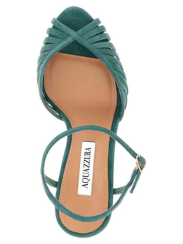 サンダル - 緑 shop online: Aquazzura