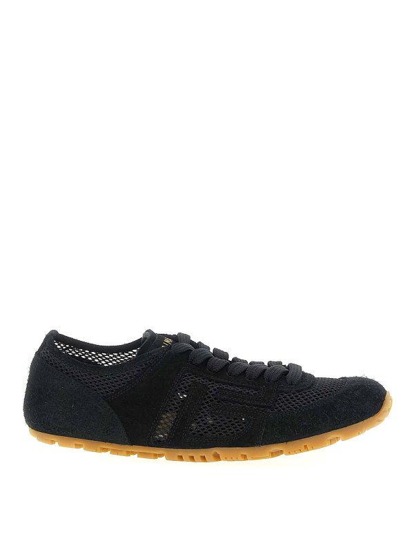 Balmain: trainers - Racer 45-Suede Sneakers