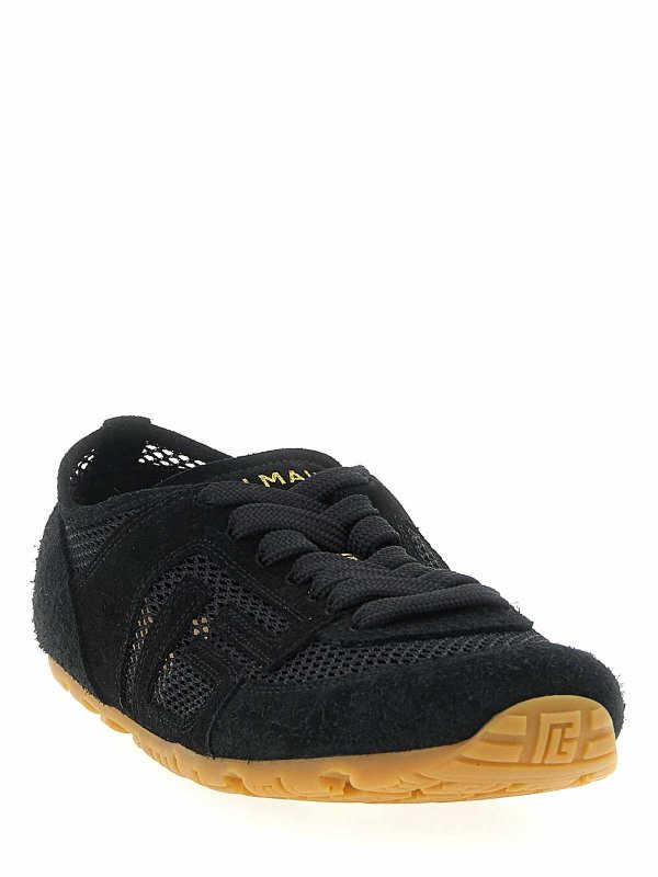 Balmain: trainers online - Racer 45-Suede Sneakers