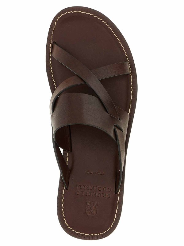 Leather Sandals Replica 
online: BRUNELLO CUCINELLI