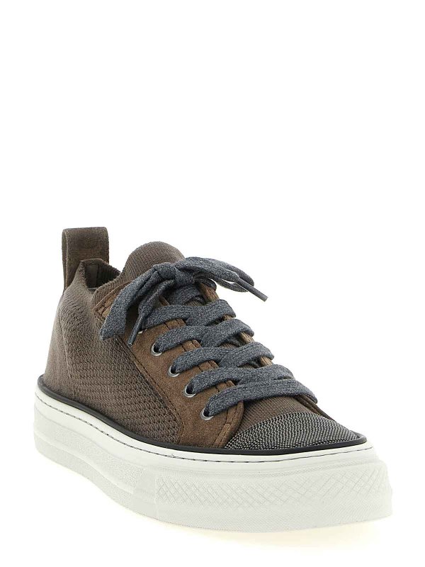 BRUNELLO CUCINELLI: trainers online - Monile Knit Sneakers