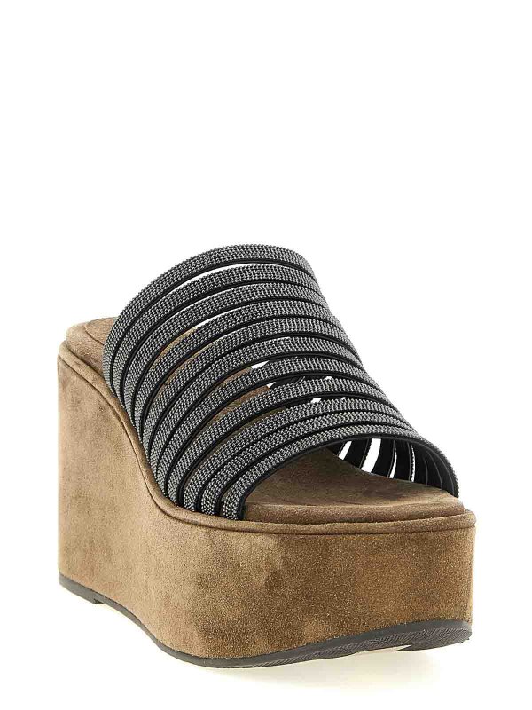 BRUNELLO CUCINELLI: サンダル online - サンダル - ブラウン