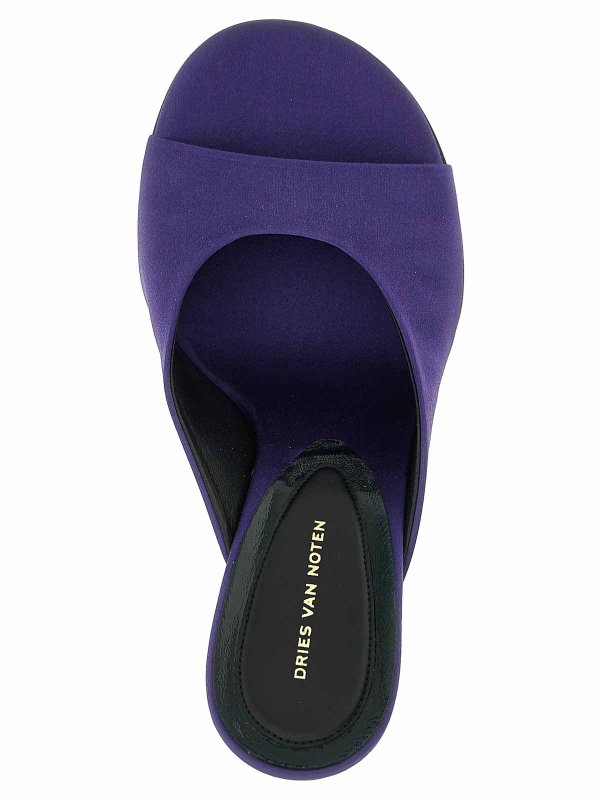 ミュール - 紫 Replica 
online: DRIES VAN NOTEN