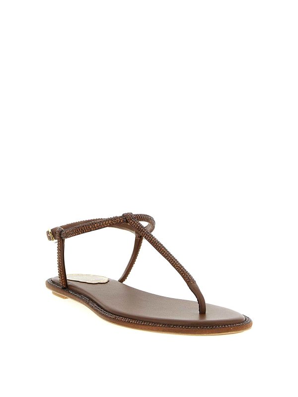 RENE CAOVILLA: サンダル online - サンダル - ブラウン