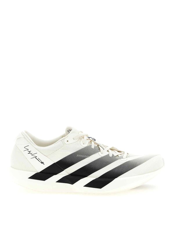 Y-3: Chaussures de sport - Baskets - Blanc