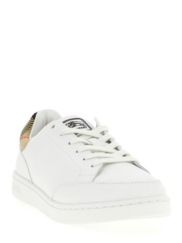 BURBERRY: trainers online - Leather Sneakers