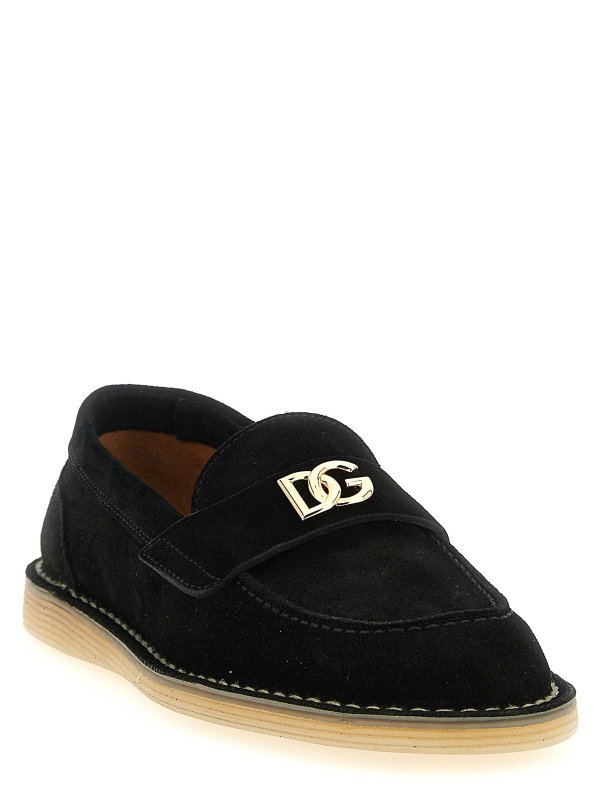DOLCE & GABBANA: Mocasines y Zapatillas online - Mocasines - Negro