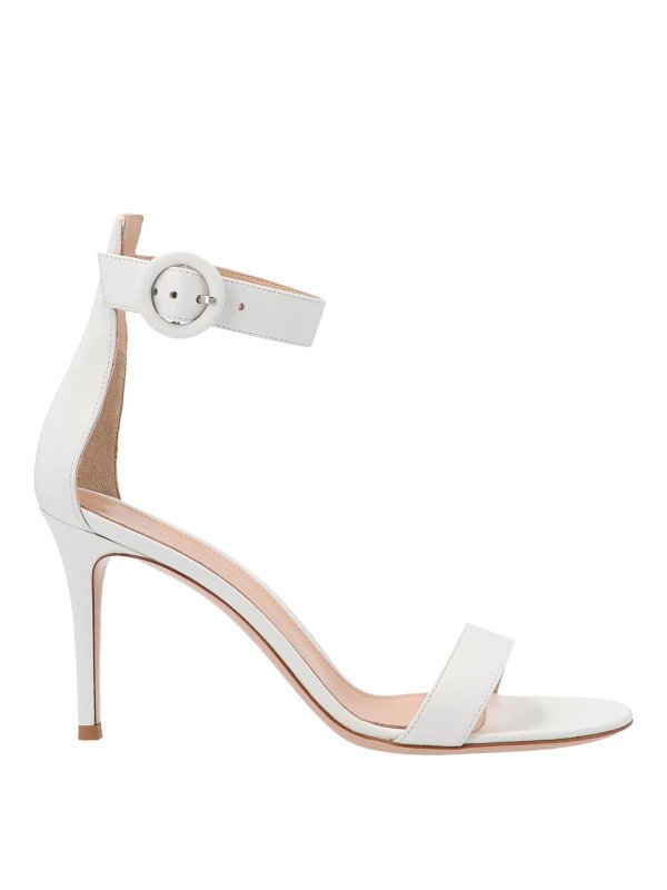 Gianvito Rossi: Sandalen - Sandalen - Weiß