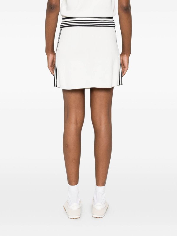 The Best Shops AUTRY: mini skirts - Mini Skirt In White With Striped Details