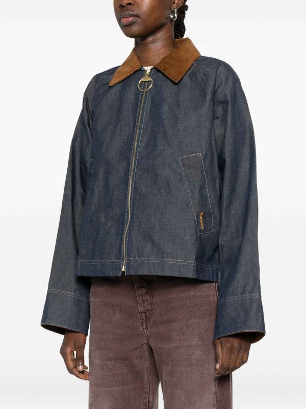 Freckleton Jacket In Blue Denim shop online: BARBOUR