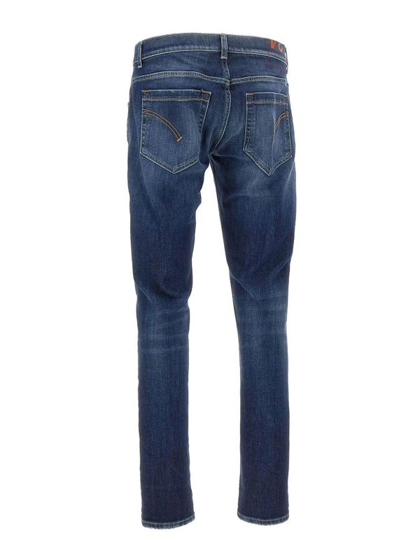 DONDUP: jeans dritti, a sigaretta online - George Jeans in blu scuro