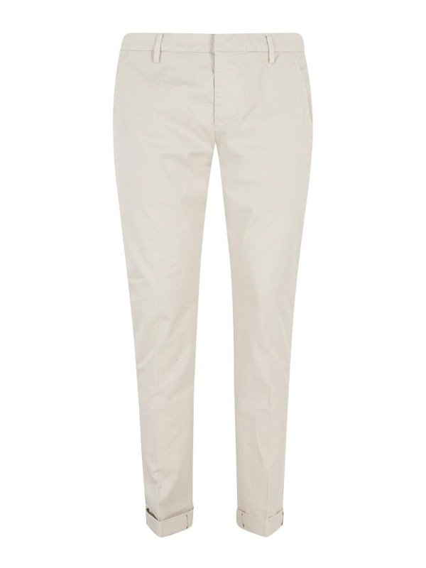 DONDUP: casual trousers - Gaubert Chino Pants In Beige