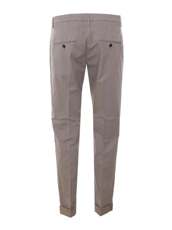 DONDUP: casual trousers online - Gaubert Pants In Grey Cotton