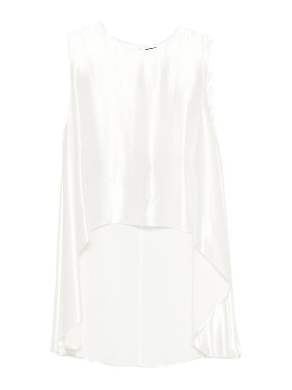 ELEH: Tops & Tank tops - Asymmetric Sleeveless Top