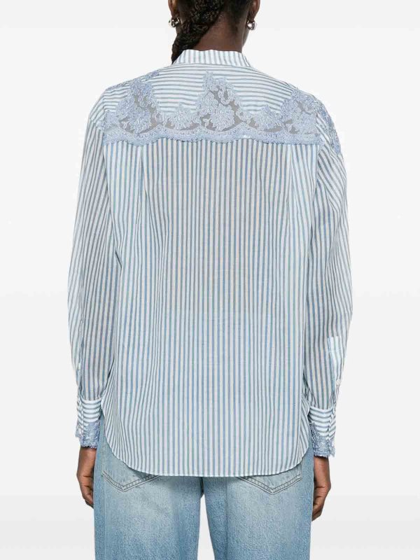 Camicia Rigata A Maniche Lunghe In Cotone Replica 
online: ERMANNO FIRENZE