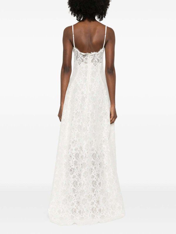 ERMANNO SCERVINO: ニーレングスドレス online - 膝丈ドレス - 白