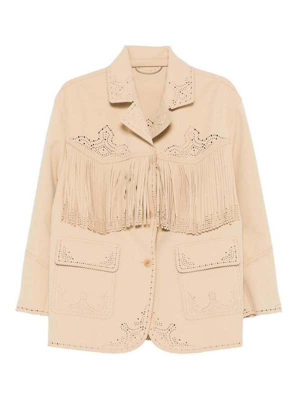 ERMANNO SCERVINO: Blazer - Blazer - Beis