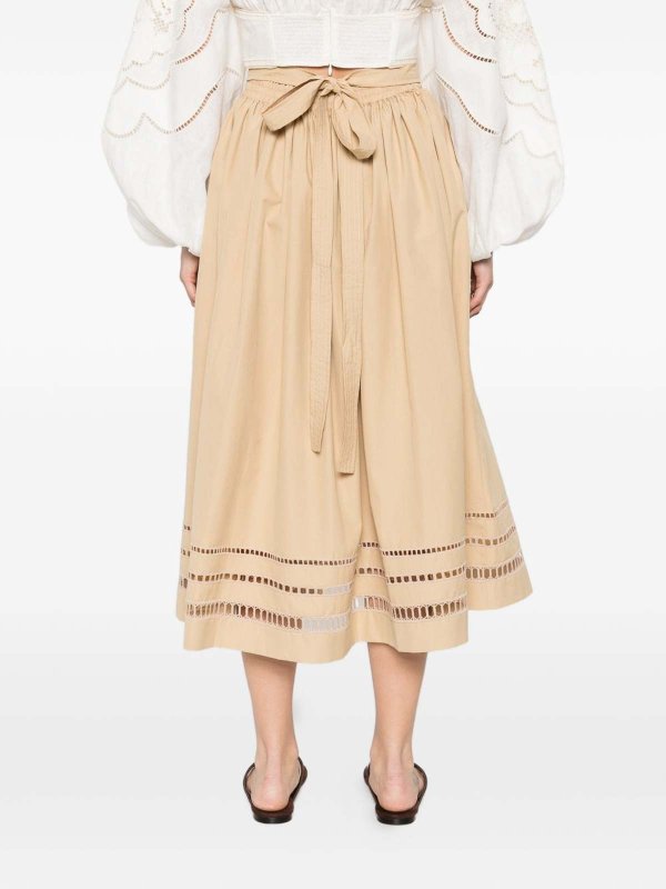 The Best Shops ERMANNO SCERVINO: Knielange und Midi Röcke - Midirock - Beige