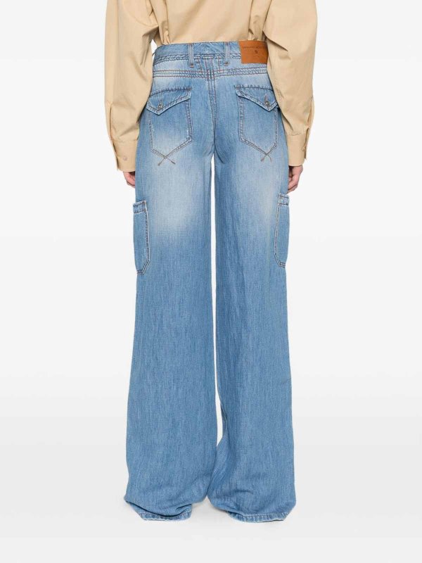 ERMANNO SCERVINO: jeans dritti, a sigaretta online - Jeans In Denim Blu