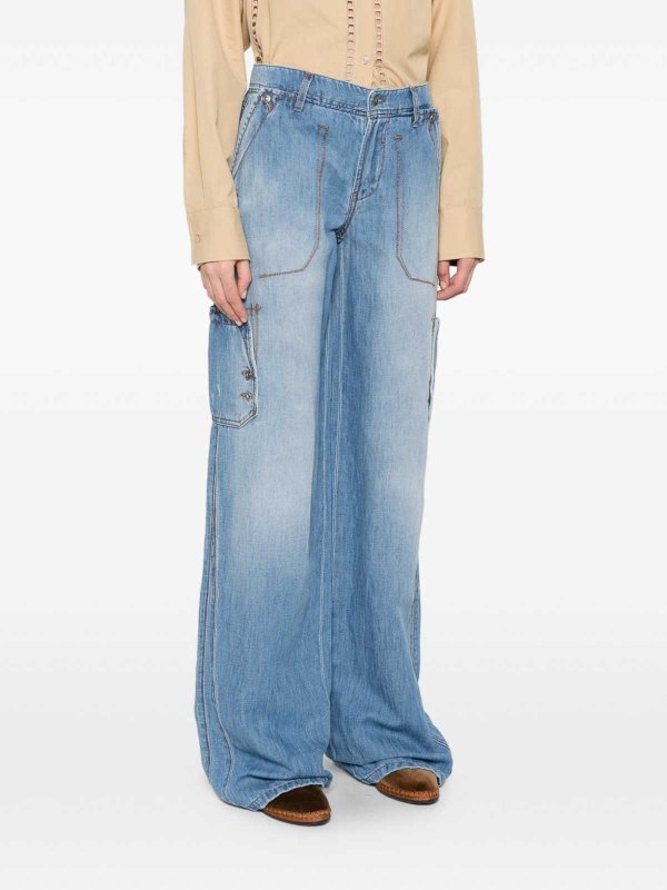 The Best Shops ERMANNO SCERVINO: jeans dritti, a sigaretta - Jeans In Denim Blu