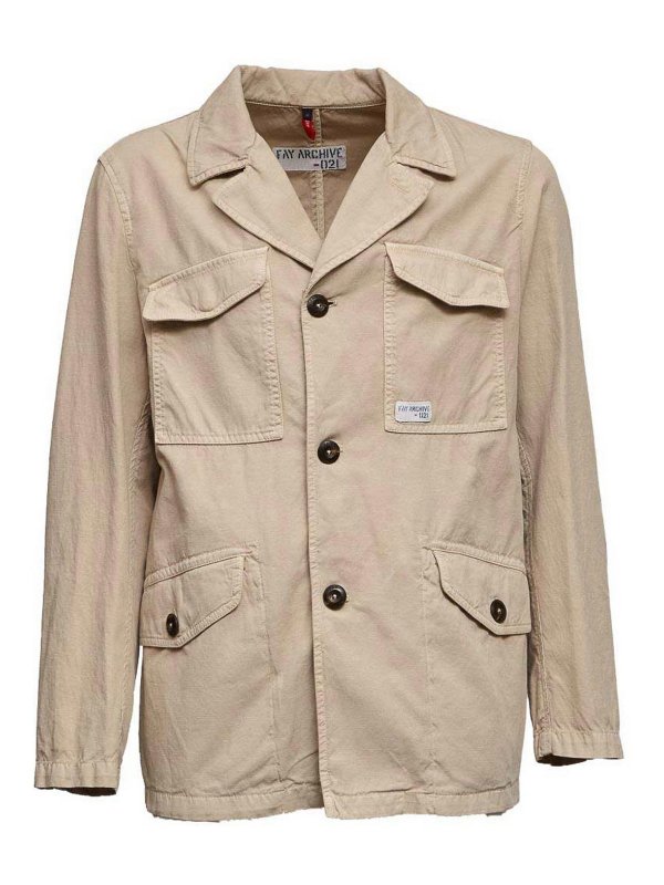 FAY: カジュアルジャケット - カジュアルジャケット - ベージュ