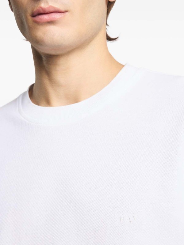The Best Shops FAY: t-shirts - T-Shirt In White Cotton