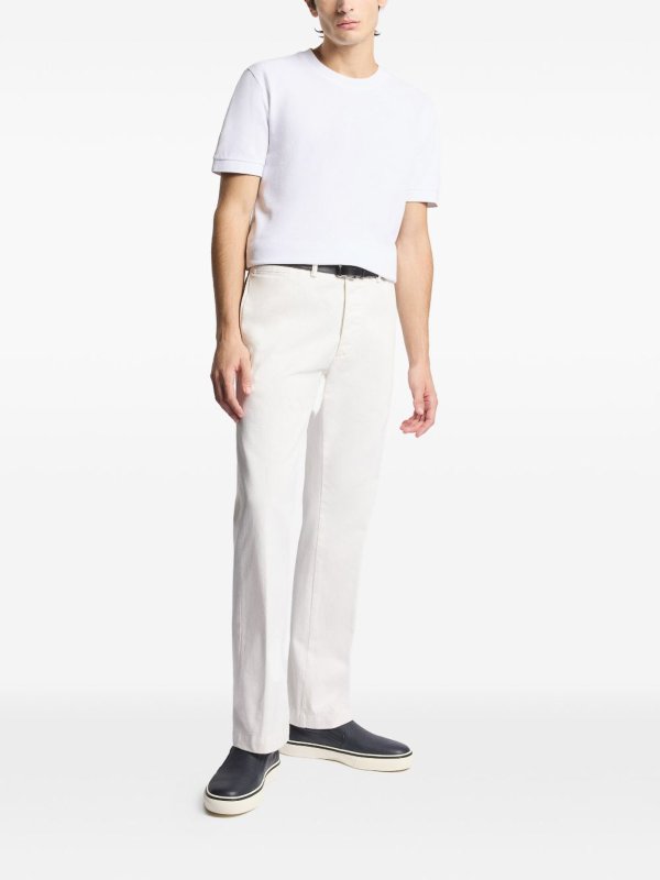 T-Shirt In White Cotton Replica 
online: FAY