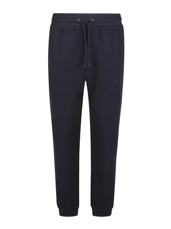 FAY: tracksuit bottoms - Sweatpants In Blue Cotton