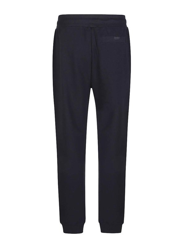 FAY: tracksuit bottoms online - Sweatpants In Blue Cotton