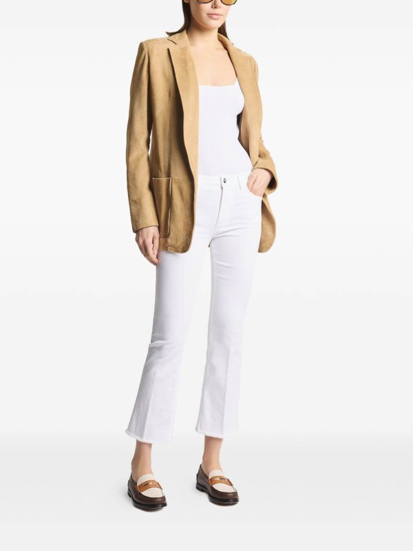 ブーツカットジーンズ - 白 Replica 
online: FAY