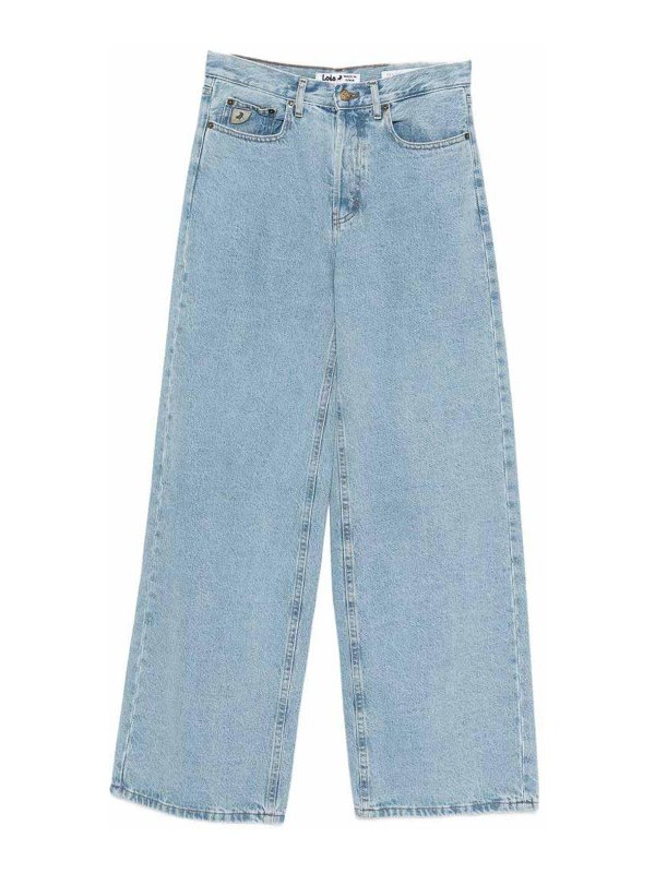 IOIS: Jeans à jambe droite - Jean Droit - Bleu