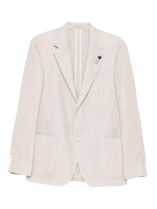 LARDINI: Vestes de costume - Blazer - Beige