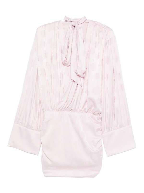 ROTATE Birger Christensen: ニーレングスドレス - 膝丈ドレス - ヌードカラー