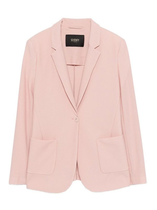 SEVENTY: blazers - Pink Single-Breasted Blazer